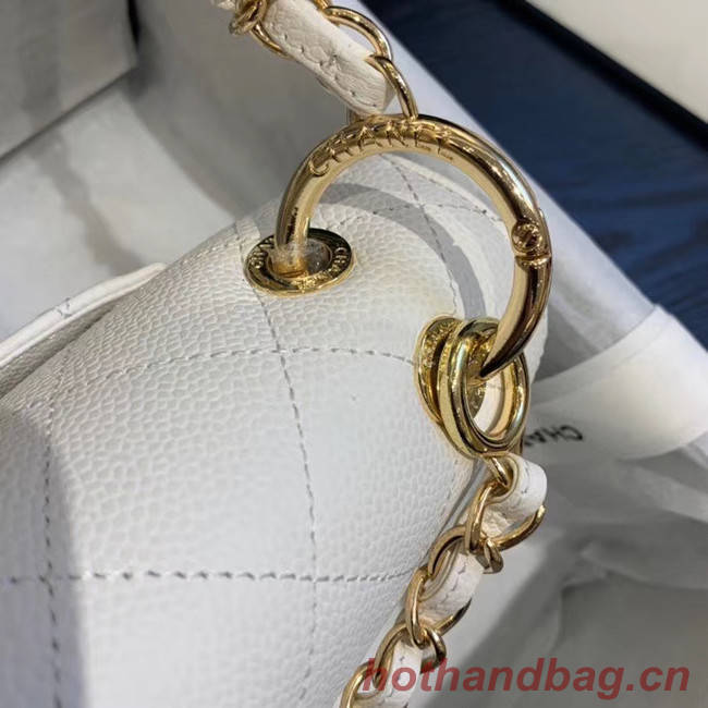 Chanel Original Soft Leather Small flap bag  AS1459 white