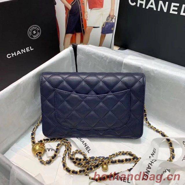 Chanel WOC Original Leather Golden Ball Flap cross-body bag B33818