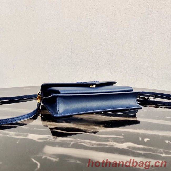 Prada Saffiano leather mini-bag 1BP020 blue