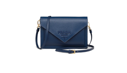 Prada Saffiano leather mini-bag 1BP020 blue