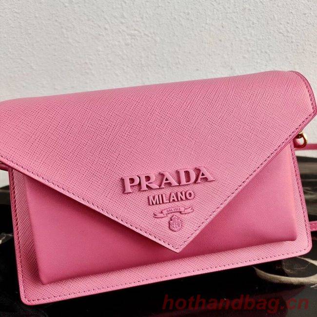 Prada Saffiano leather mini-bag 1BP020 pink