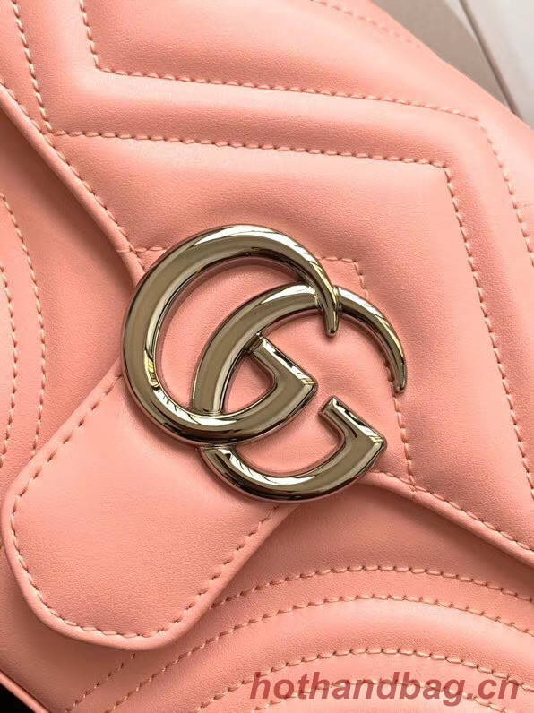 Gucci GG Marmont mini top handle bag 547260 pink