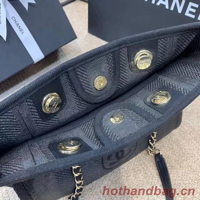 Chanel Shoulder Bag A66942 dark blue