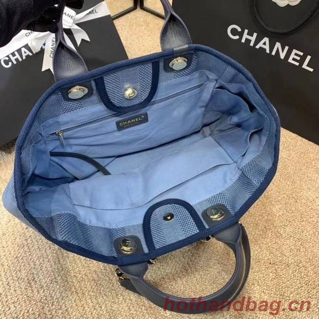 Chanel Shopping bag A66941 blue