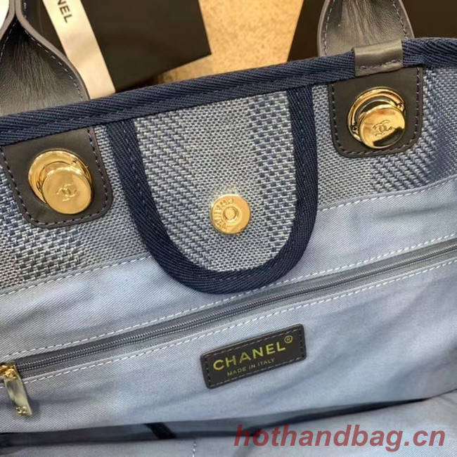 Chanel Shopping bag A66941 blue