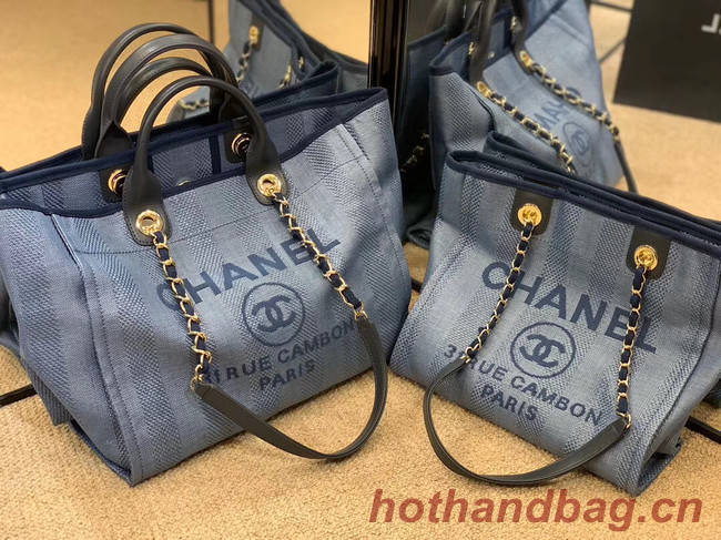 Chanel Shopping bag A66941 blue