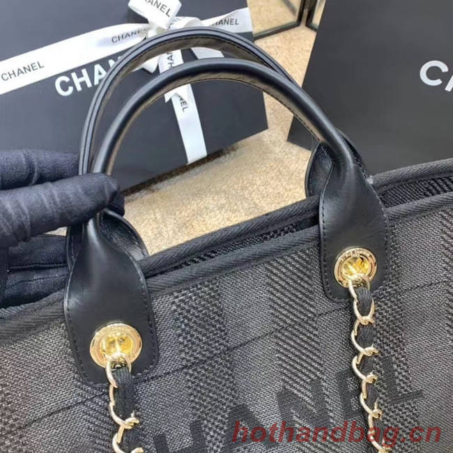 Chanel Shopping bag A66941 dark blue