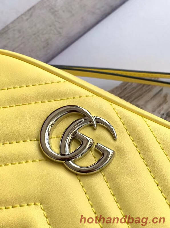 Gucci GG Marmont Matelasse samll Shoulder Bag 447632 yellow