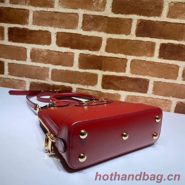 Gucci 1955 Horsebit small top handle bag 621220 red