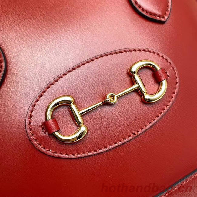 Gucci 1955 Horsebit small top handle bag 621220 red