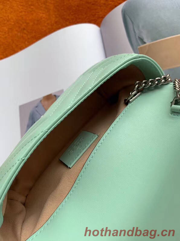 Gucci GG Marmont super mini bag 476433 Pastel green