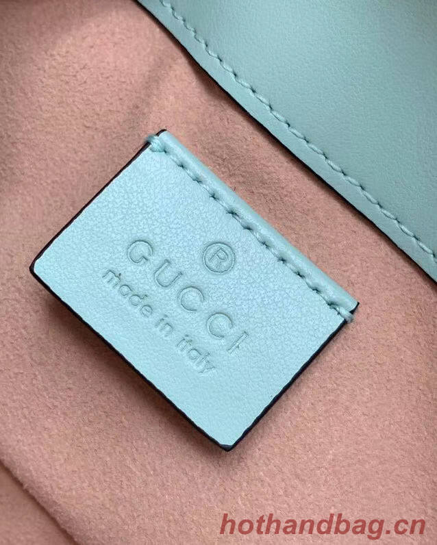 Gucci GG Marmont super mini bag 476433 Pastel green