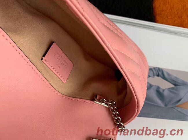 Gucci GG Marmont super mini bag 476433 Pastel pink