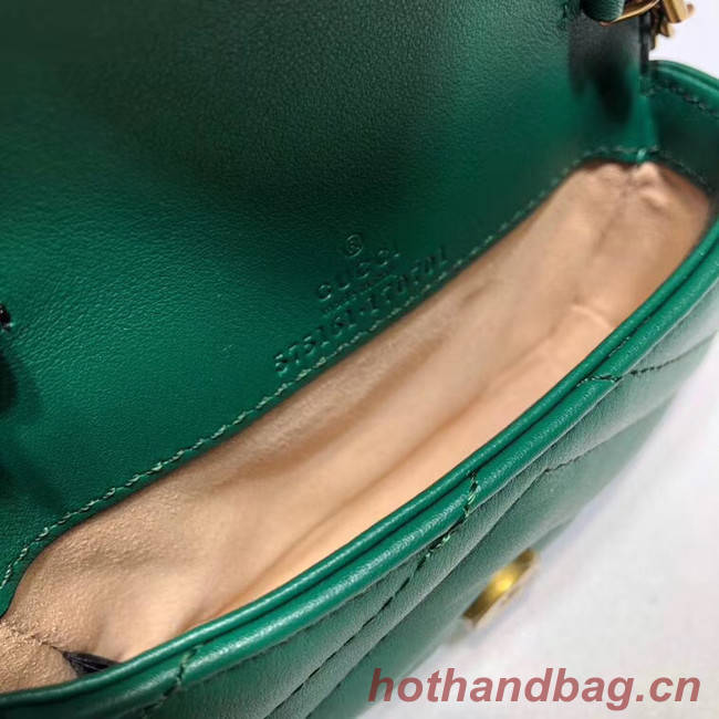 Gucci GG Marmont super Clutch bag 575161 green