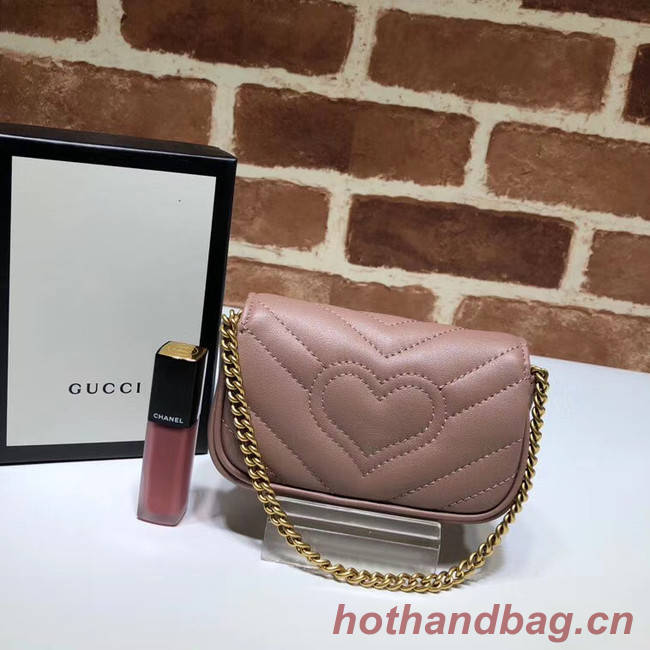 Gucci GG Marmont super Clutch bag 575161 pink