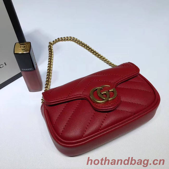 Gucci GG Marmont super Clutch bag 575161 red