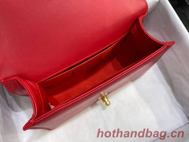 Small boy chanel handbag AS67085 red