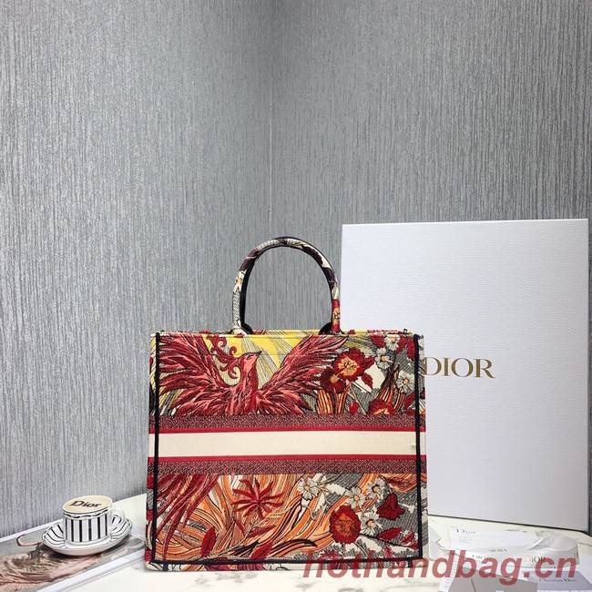 DIOR BOOK TOTE BAG IN EMBROIDERED CANVAS C1286-4