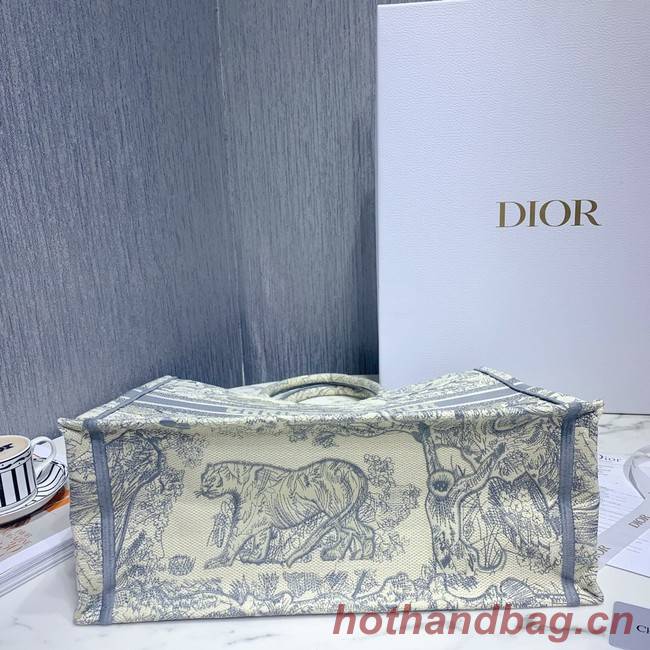 DIOR BOOK TOTE BAG IN EMBROIDERED CANVAS C1286-5