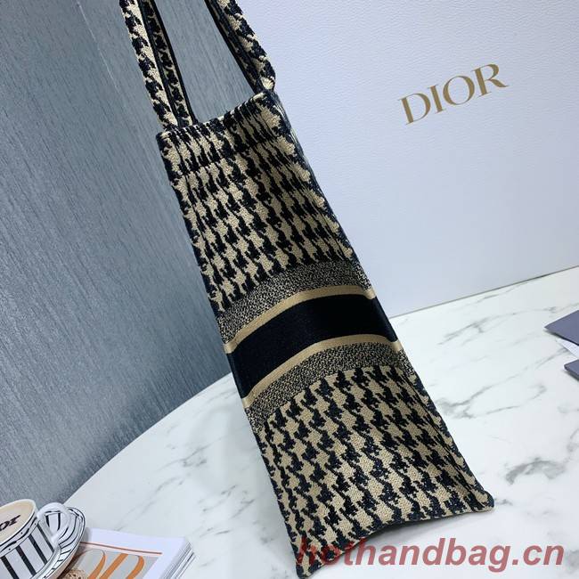 DIOR BOOK TOTE BAG IN EMBROIDERED CANVAS C1286-8