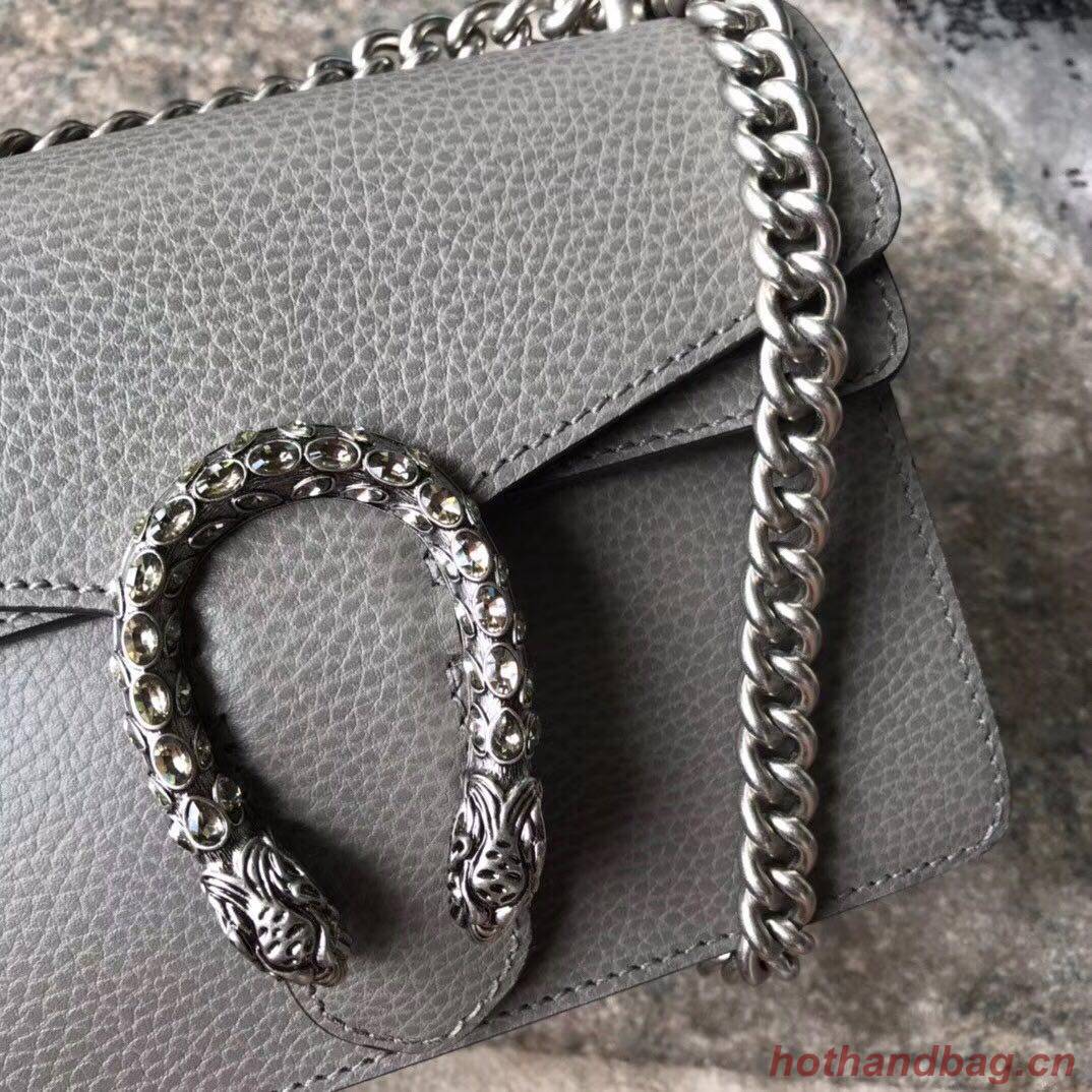 Gucci Dionysus Lichee Pattern Mini Shoulder Bag 421970 grey