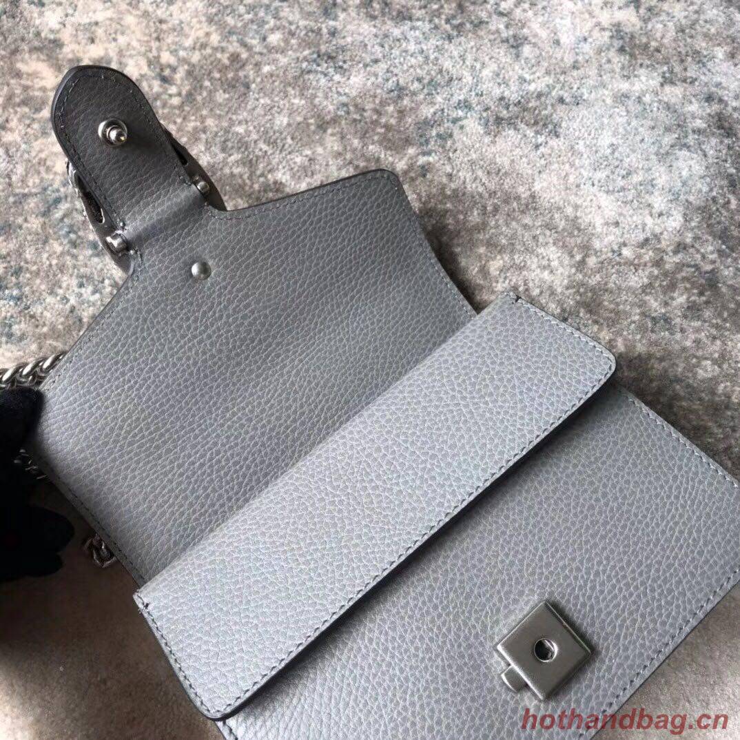 Gucci Dionysus Lichee Pattern Mini Shoulder Bag 421970 grey