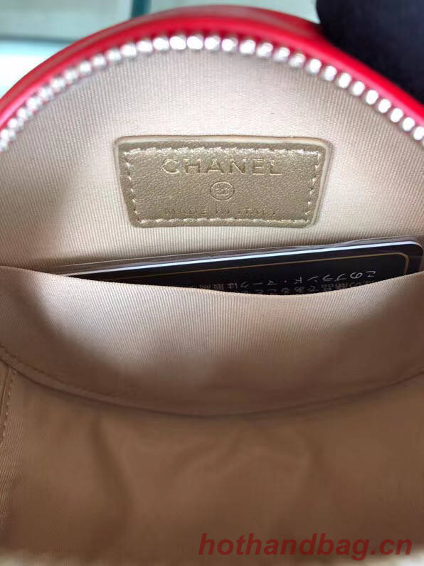 Chanel Original mini Sheepskin bag AS1449 red