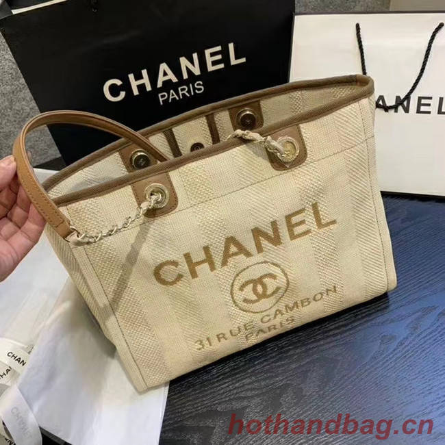 Chanel Large Shoulder Bag A67001 Cream