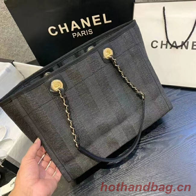 Chanel Large Shoulder Bag A67001 black