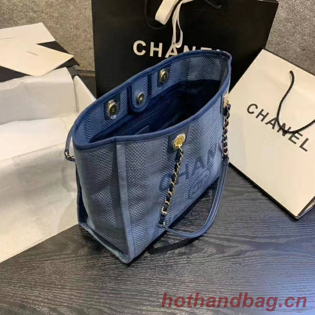 Chanel Large Shoulder Bag A67001 blue