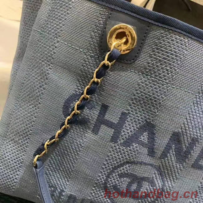 Chanel Large Shoulder Bag A67001 blue