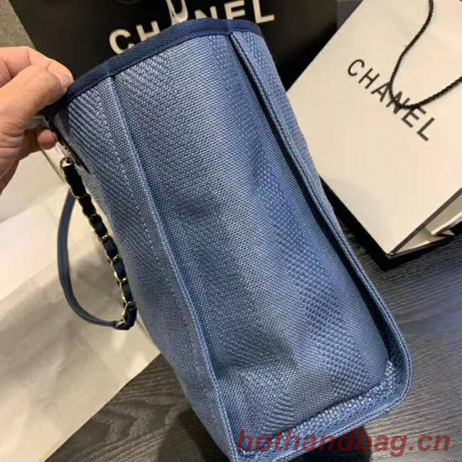 Chanel Large Shoulder Bag A67001 blue