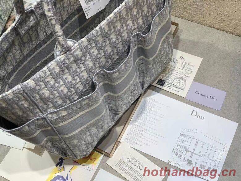 DIOR Beach Bag CANVAS C0175 GREY