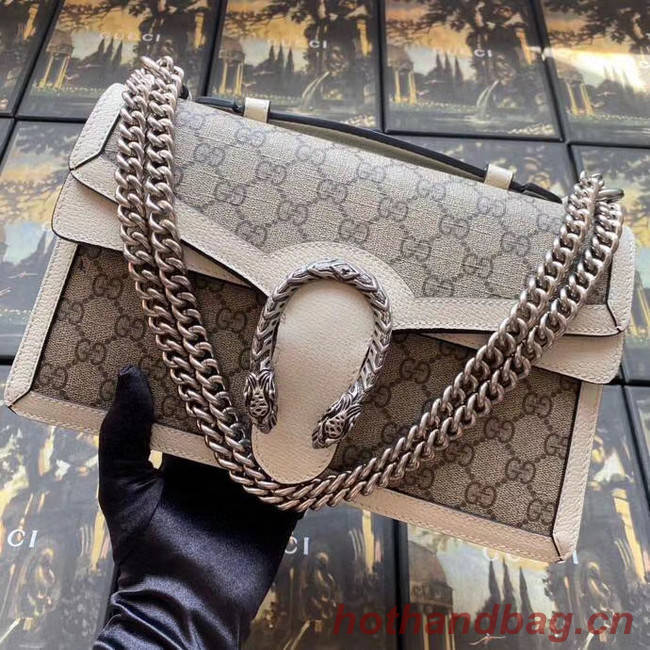 Gucci Dionysus GG top handle bag 621512 white