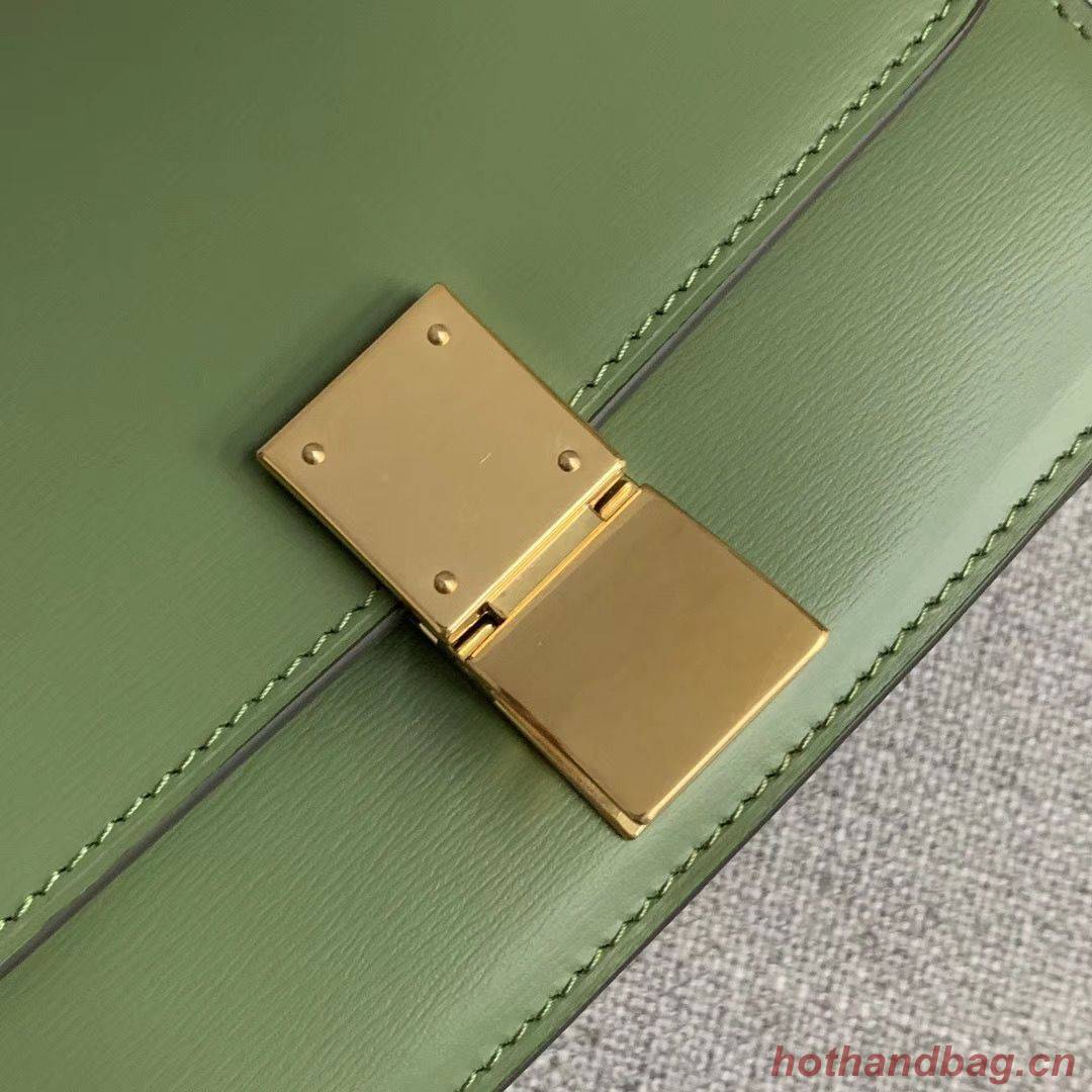 Celine Classic Box Teen Flap Bag Original Calfskin Leather 3379 Green