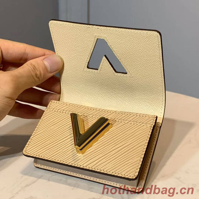 Louis vuitton original TWIST MULTICARTES card holder M68681 beige