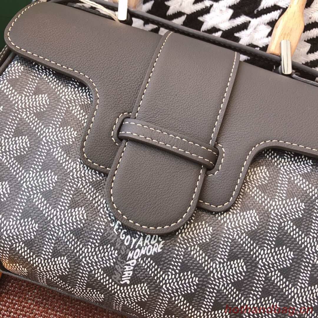 Goyard Y Doodling Calfskin Leather Tote Bag 99588 grey