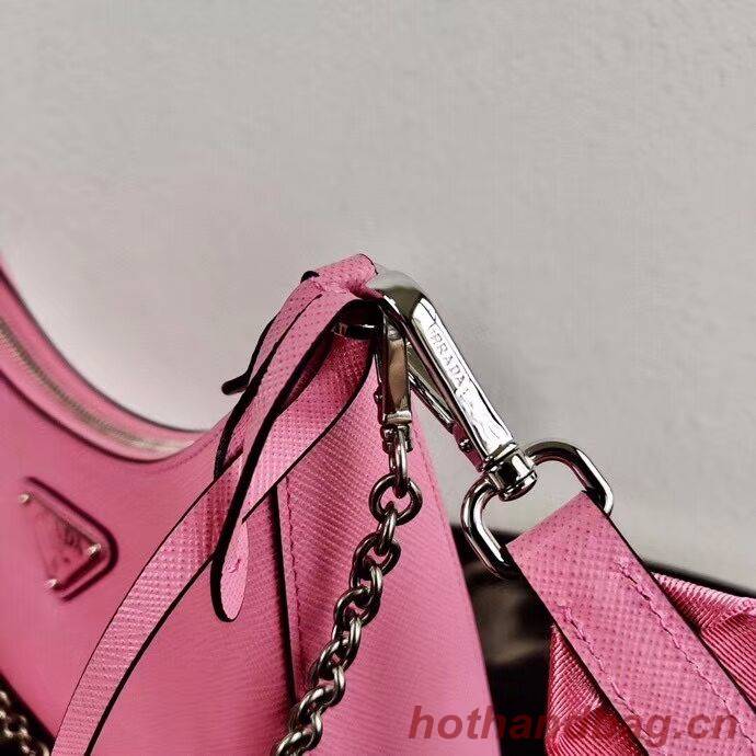 Prada Saffiano leather mini shoulder bag 2BH204 pink