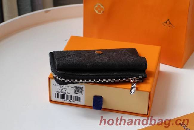 Louis vuitton original Monogram Eclipse CARD HOLDER M60167 black