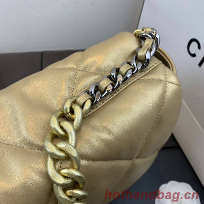 Chanel 19 flap bag AS1161 gold