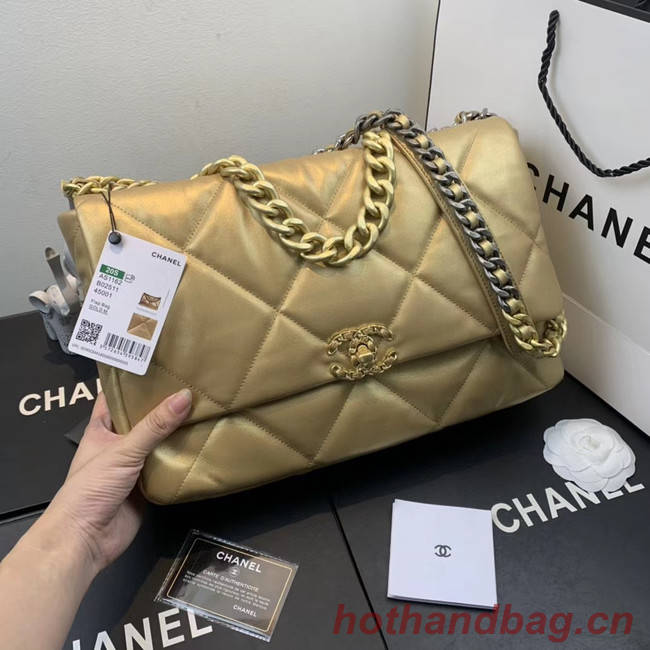 Chanel 19 flap bag AS1161 gold