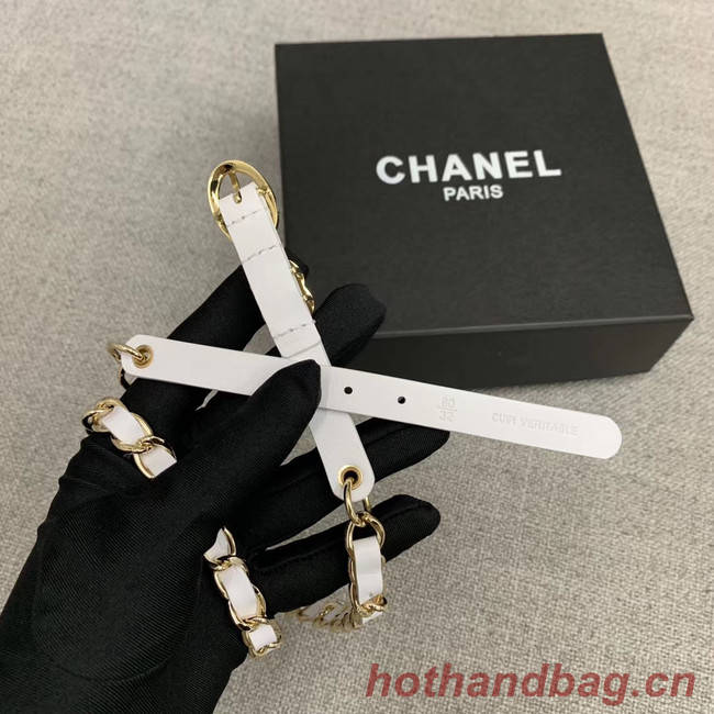 Chanel Original Calf Leather 2.0CM 3600 white