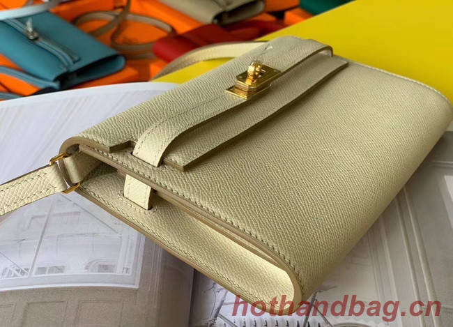 Hermes Original kelly espom leather to go woc Bag H4087 cream