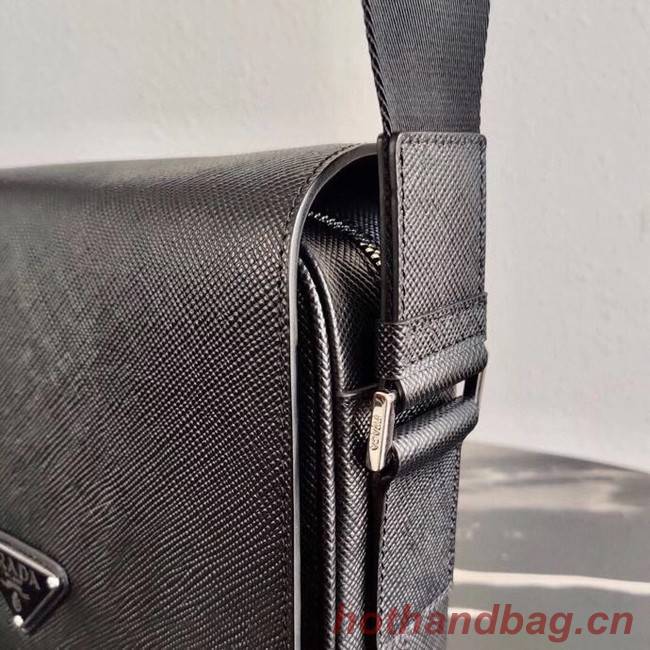 Prada Saffiano leather shoulder bag 2VD038 black