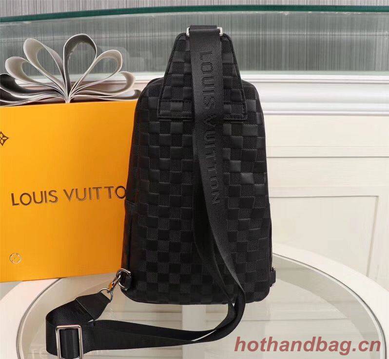 Louis Vuitton AVENUE SLING Original Leather Bag N41719 Black