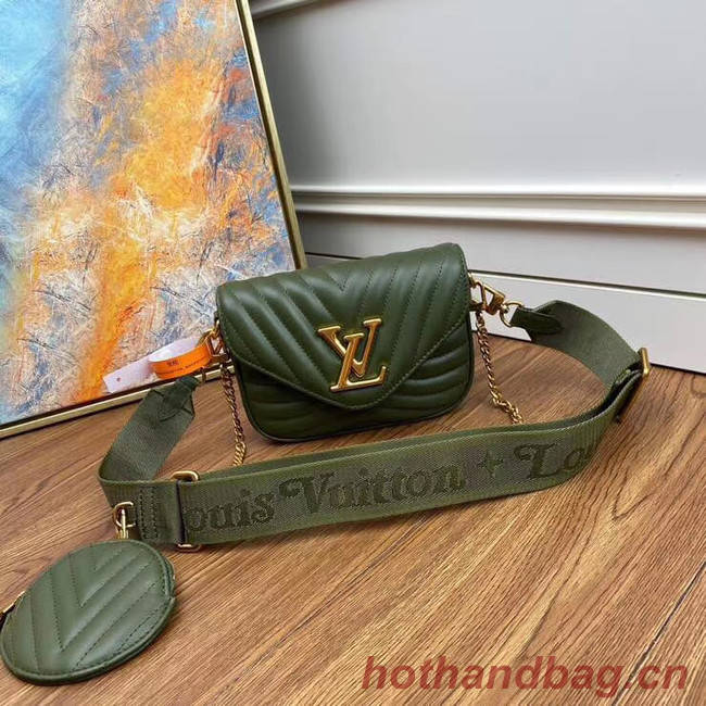 Louis Vuitton Original NEW WAVE MULTI-POCHETTE M56461 green