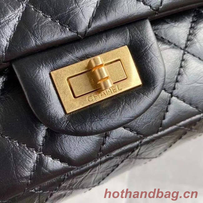 Chanel 2.55 Calfskin Flap Bag A37586 black