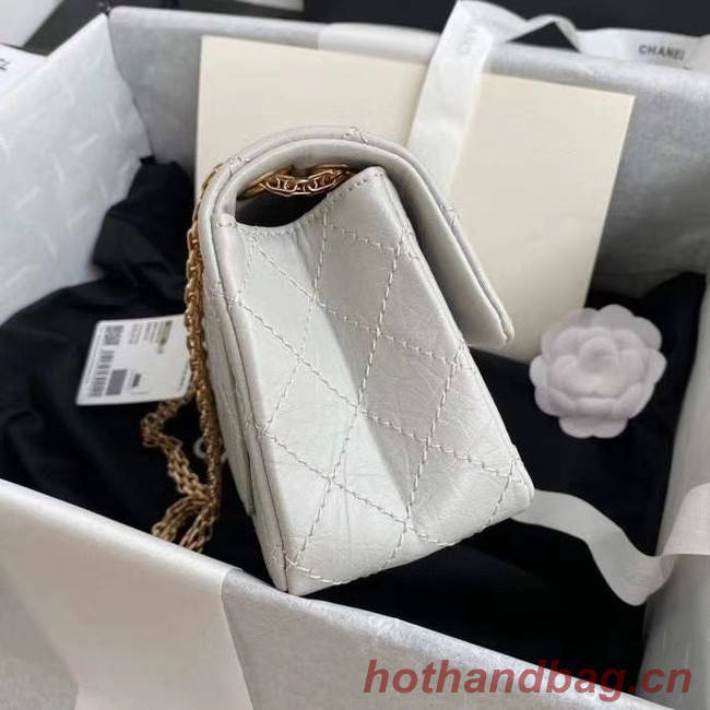 Chanel 2.55 Calfskin Flap Bag A37586 light grey