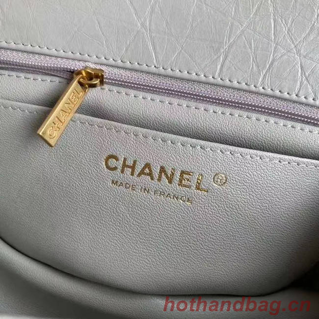 Chanel 2.55 Calfskin Flap Bag A37586 light grey