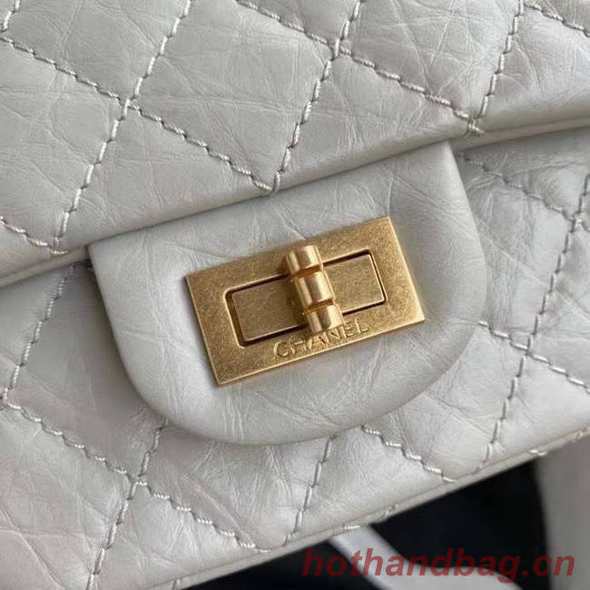 Chanel 2.55 Calfskin Flap Bag A37586 light grey